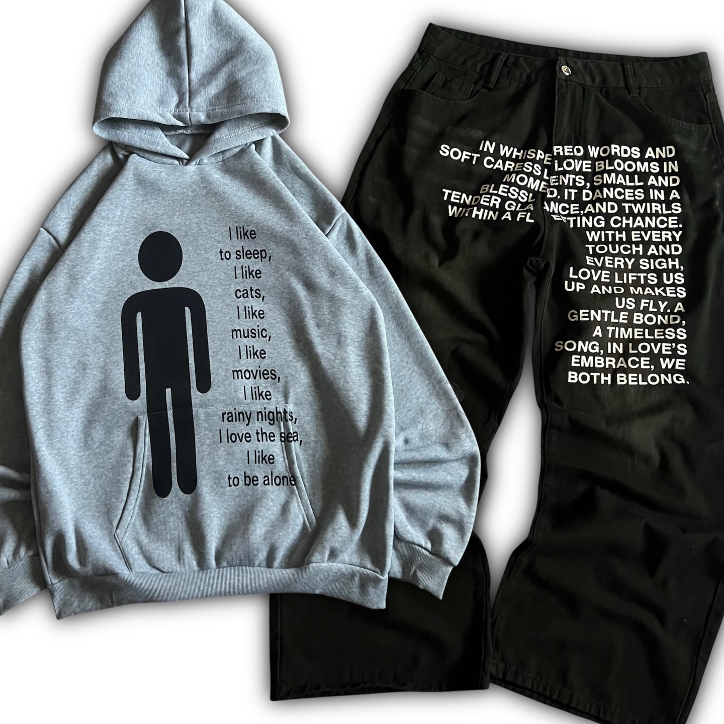 Mens Fashion Streetwear - Мужские и женские джинсы с американским