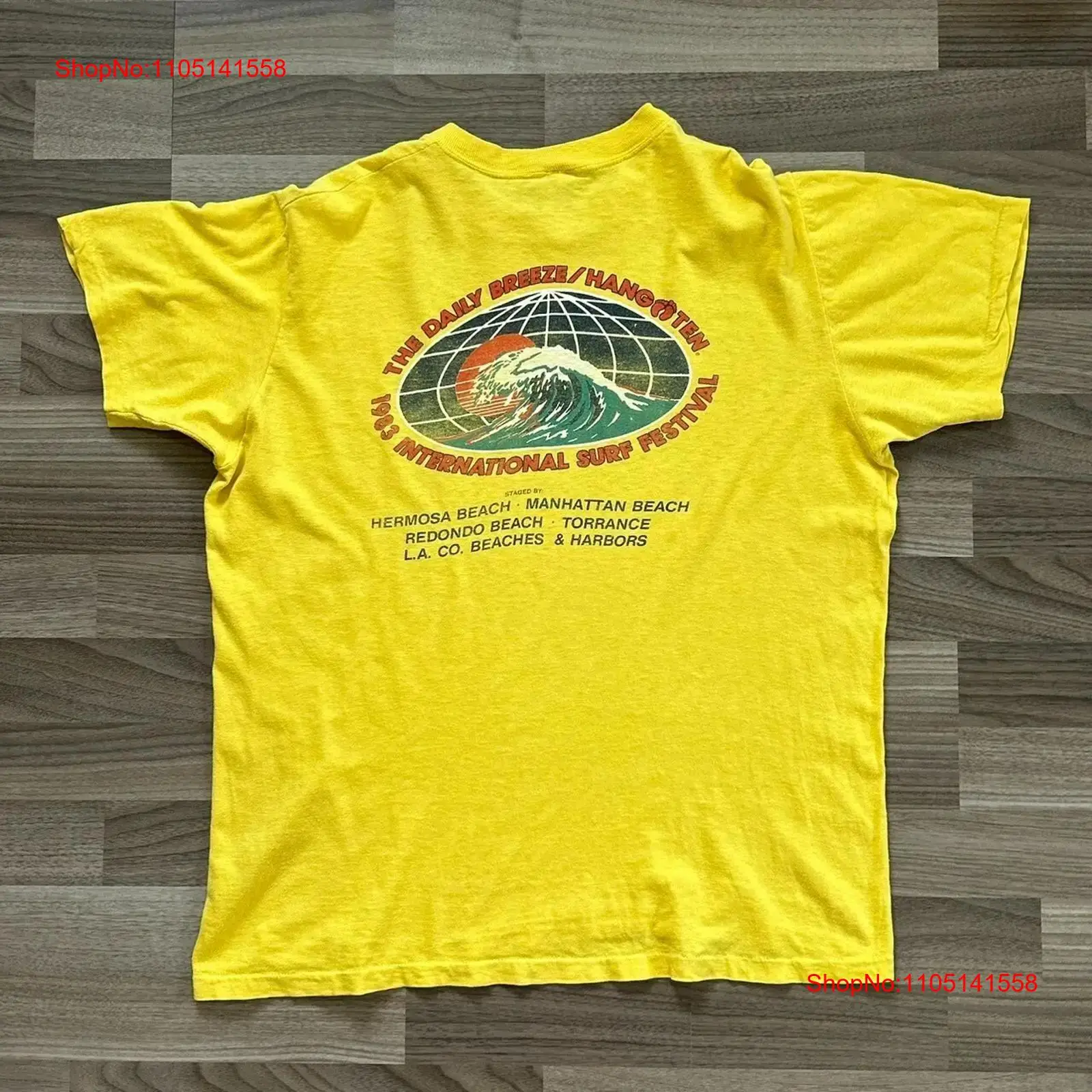 Mens Fashion In The 80S - Винтажная футболка 80-х годов Surf Hang