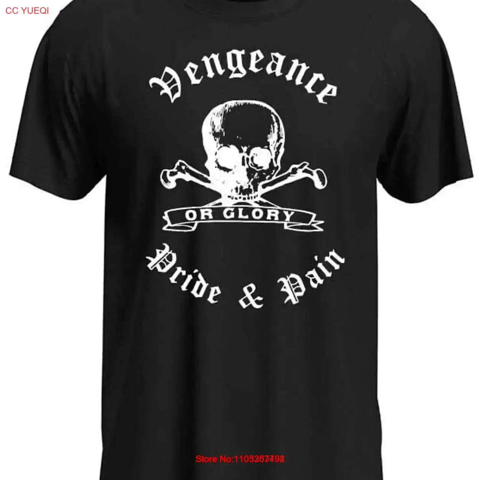 Mens Fashion Black Shirt - Черная футболка Vengeance Pride and Pain