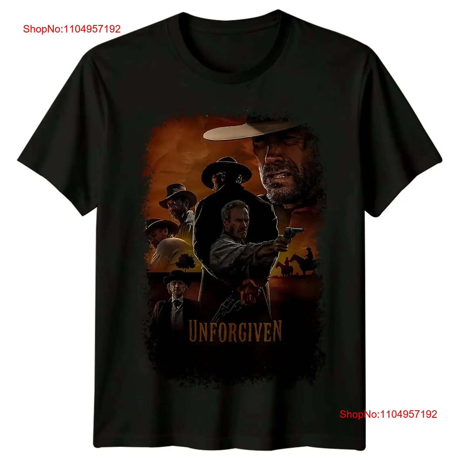 Poster Men Fashion - Футболка с постером фильма «Нефорgiven 1992»,