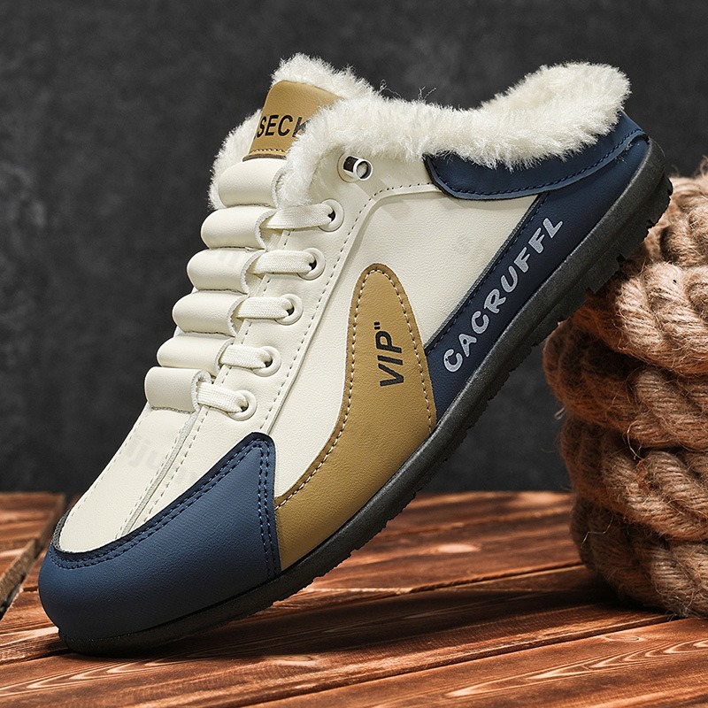 Mens Fashion Autumn 2025 - Мужские тапочки 2025, зимние теплые плюшевые