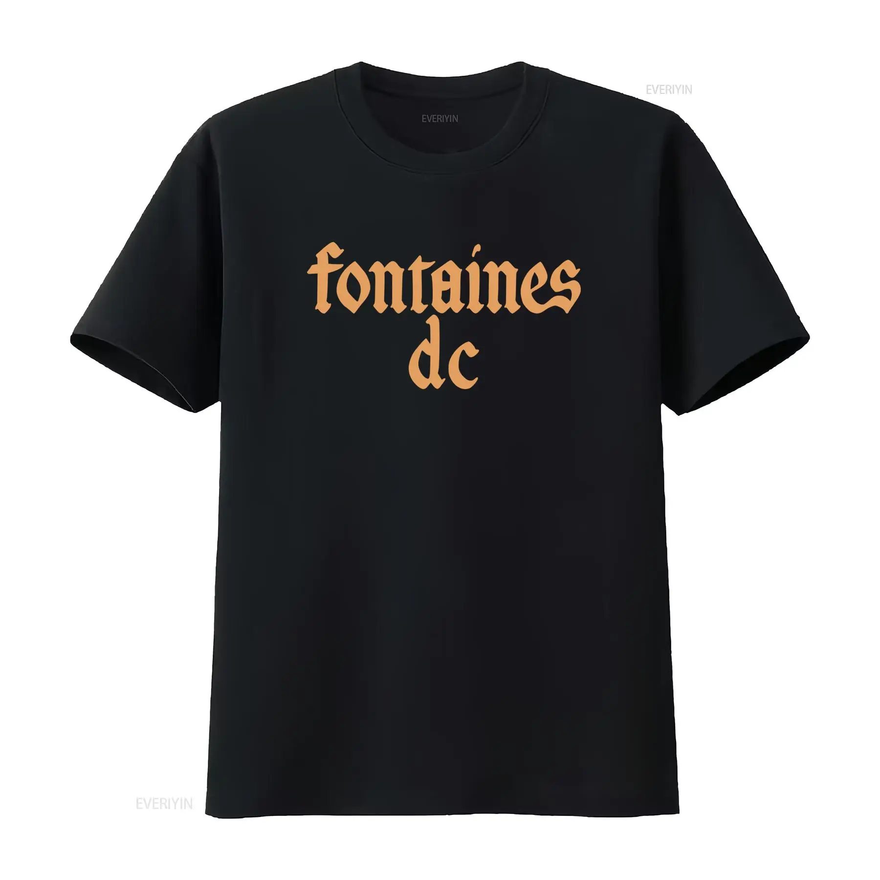 Mens Fashion Black Shirt - Черная футболка Fontaines D C с