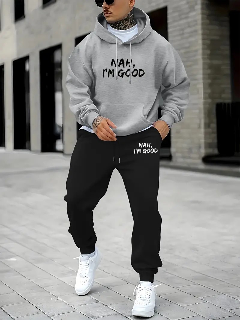 Men'S Fashion And Style - Новинка 2026: Комплект мужских худи и