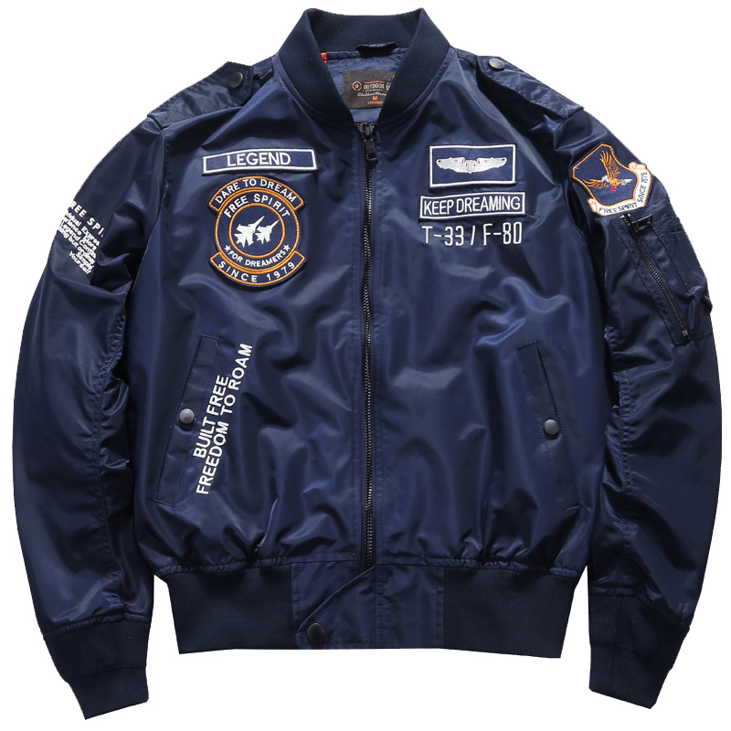Varsity Jacket Letterman - Мужская Весенняя тактическая армейская куртка-бомбер MA-1,