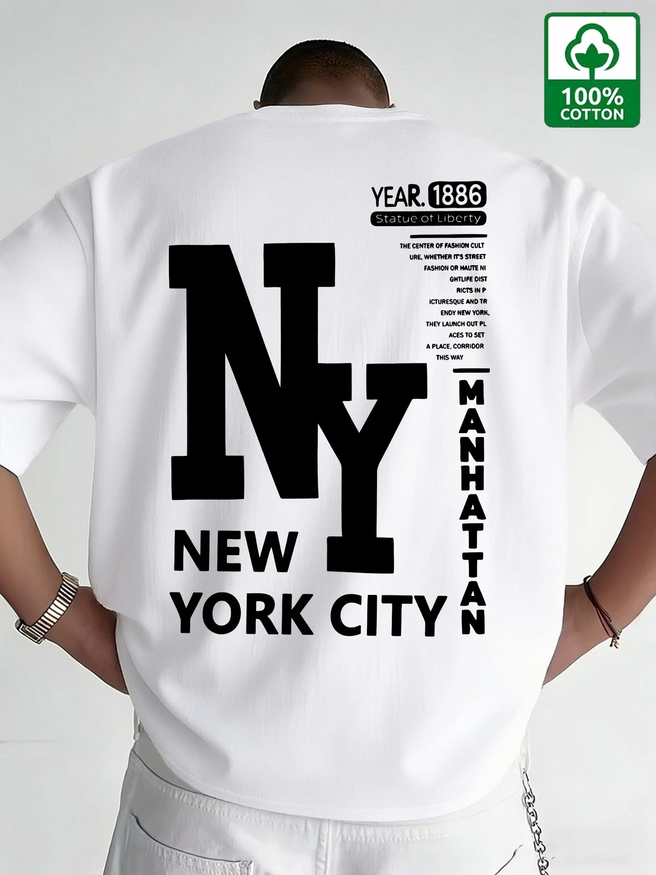 Men'S Fashion Nyc - Мужская футболка NYC из хлопка с