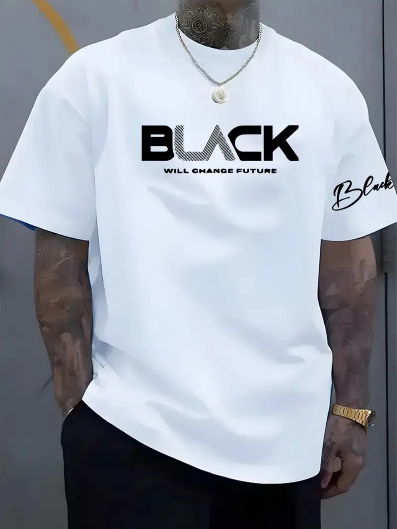Men'S Fashion Nyc - Летняя мужская повседневная модная футболка из