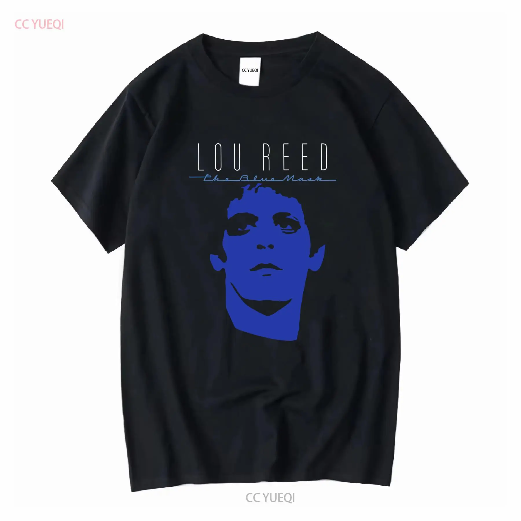 Mens Fashion Black Shirt - Футболка Lou Reed, бархатная подземная, черная,