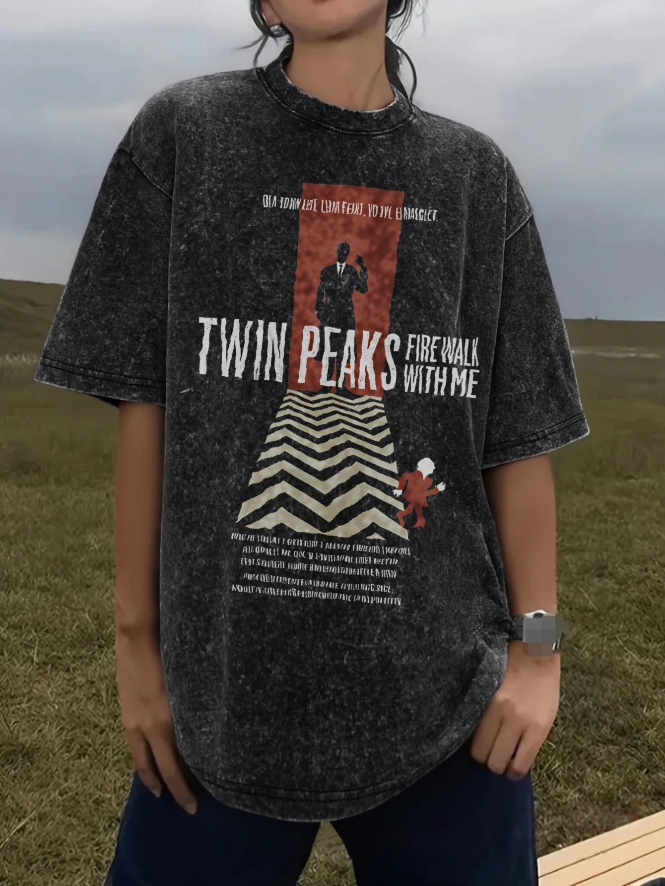 Poster Men Fashion - Футболка унисекс оверсайз с круглым вырезом