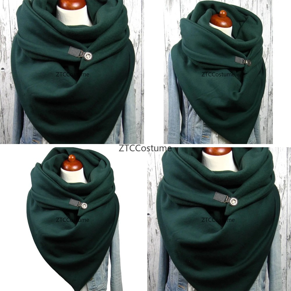 Mens Fashion Poncho - Универсальный хлопковый шарф-труба для косплея, зимнее