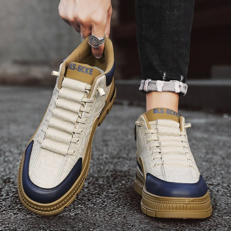 Mens Fashion Autumn 2025 - Мужские ботинки без шнуровки на платформе,