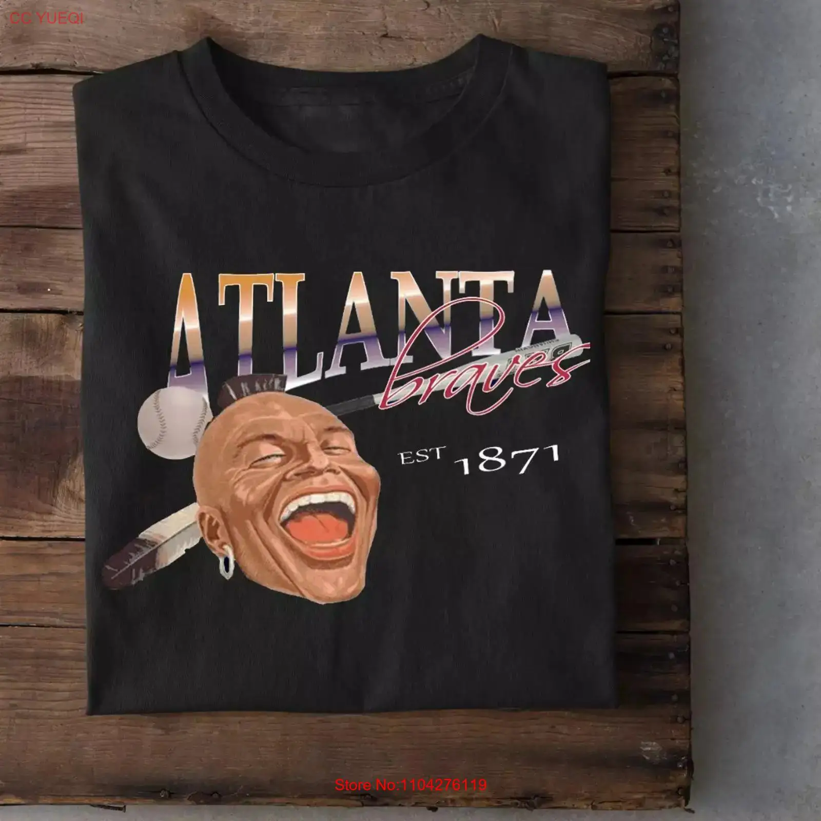 Men'S Fashion Everyday - Футболка Atlanta Teammm из хлопка, винтажная,