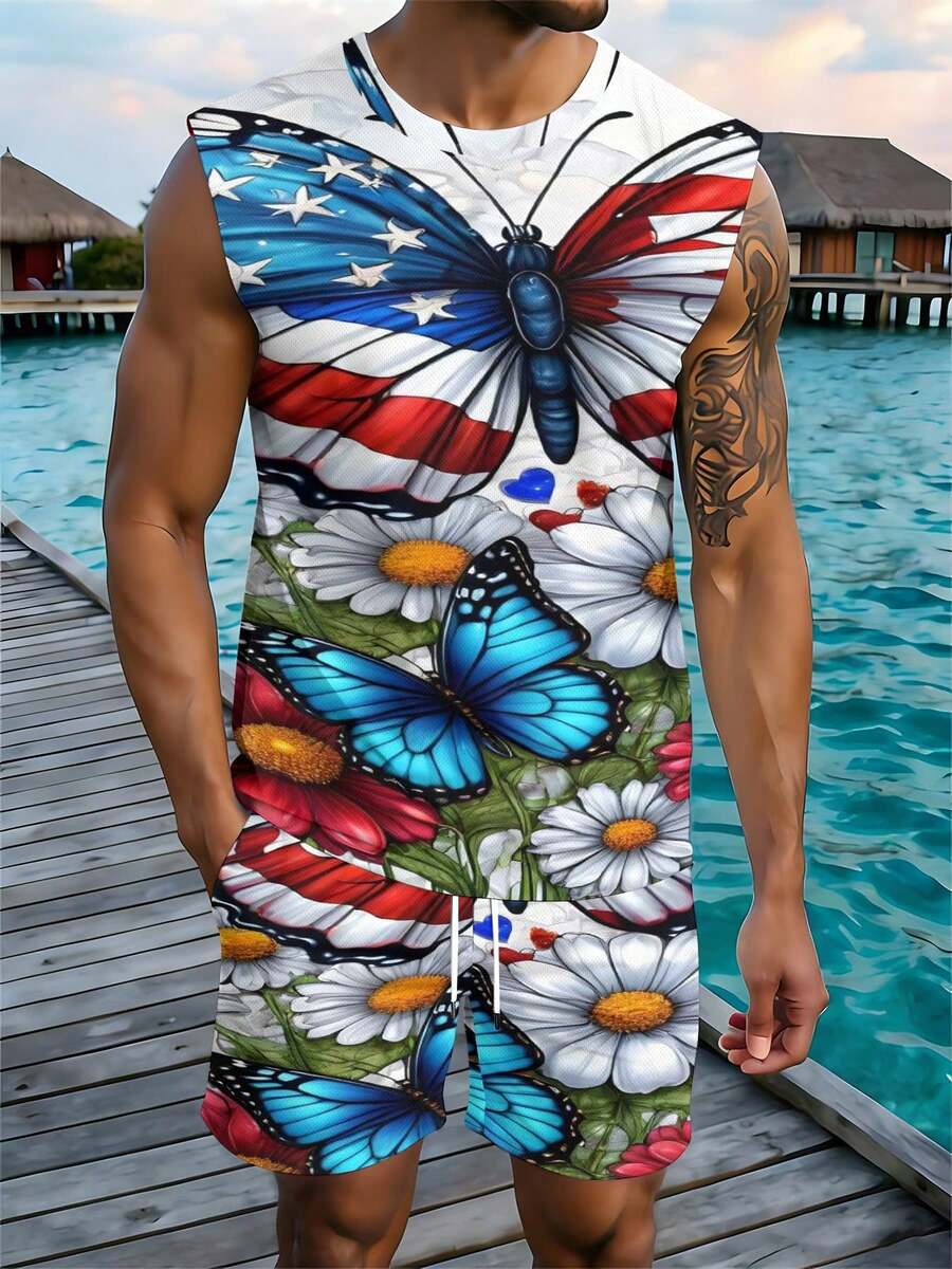 Men'S Fashion For Summer - Повседневный модный комплект 2026: европейский и