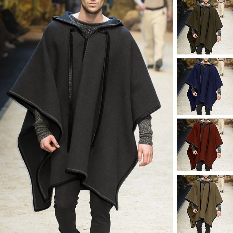 Модный мужской нерегулярный кр – обзор и цена Mens Fashion Poncho