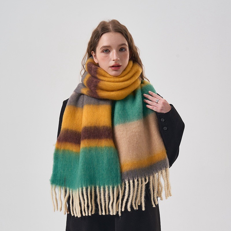 Новый зимний Радужный клетчаты – обзор и цена Mens Fashion Poncho