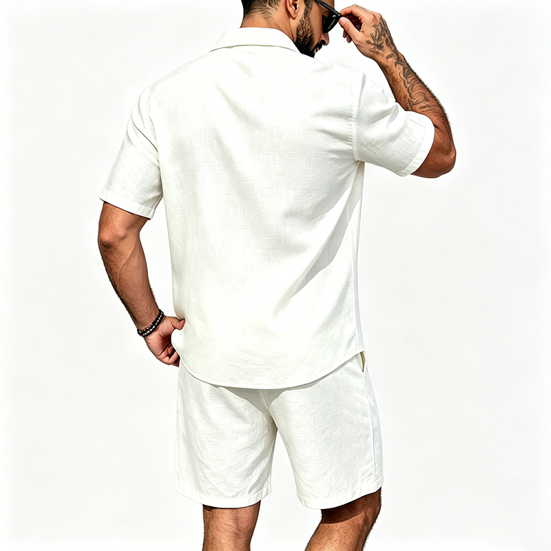 Мужской льняной комплект из дв – обзор и цена Linen Shirt Summer