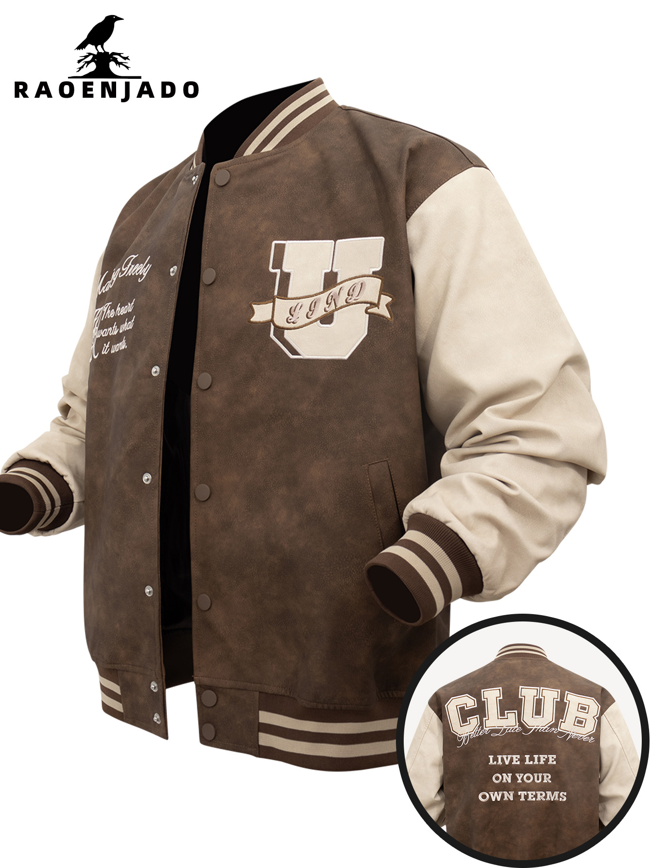 Мужская куртка из искусственно – обзор и цена Varsity Jacket Letterman