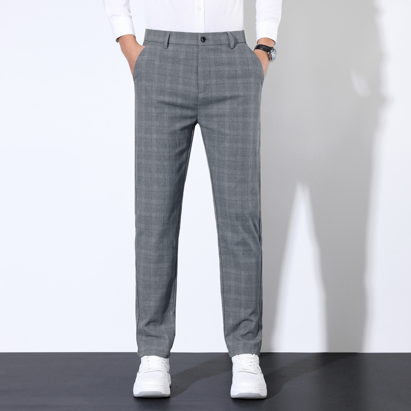 Хлопковые клетчатые классическ – обзор и цена Men'S Dress Pants Fashion