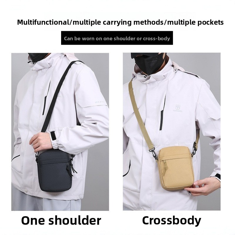 Простая однотонная холщовая ми – обзор и цена Crossbody Bag Men