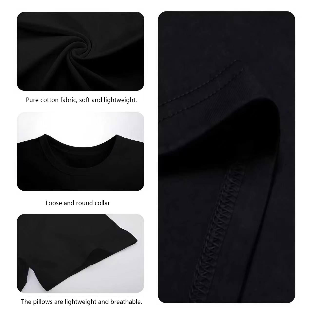 Футболка из 100% хлопка для го – обзор и цена Mens Fashion Black Shirt
