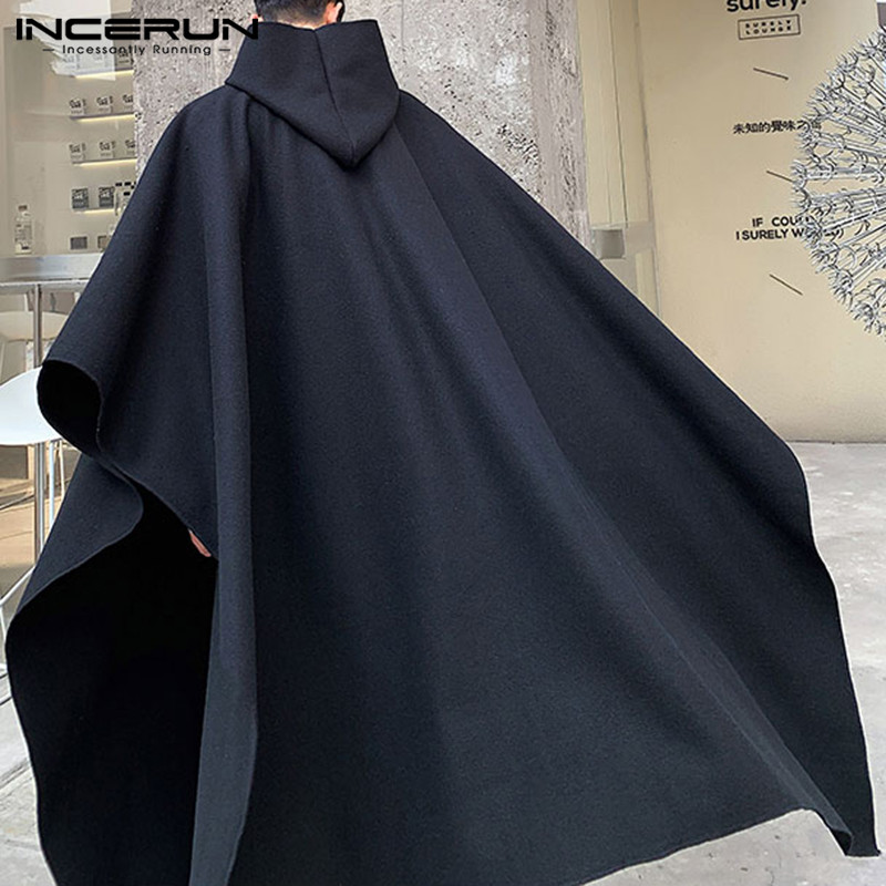 INCERUN модный мужской плащ, о – обзор и цена Mens Fashion Poncho