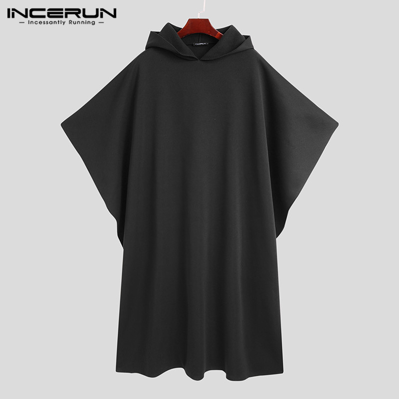 INCERUN модный мужской плащ, о – обзор и цена Mens Fashion Poncho