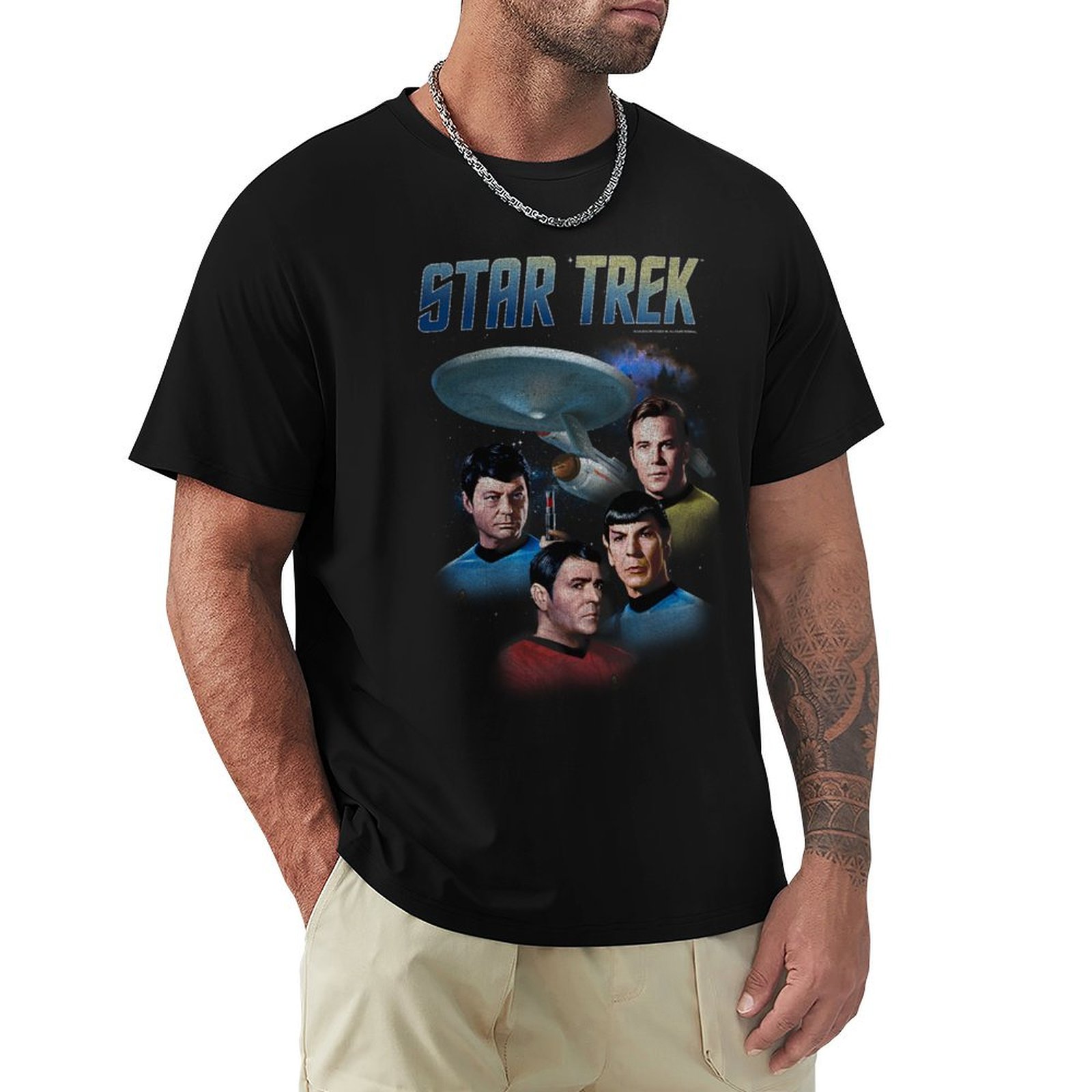 Star Trek: Винтажная футболка  – обзор и цена Poster Men Fashion