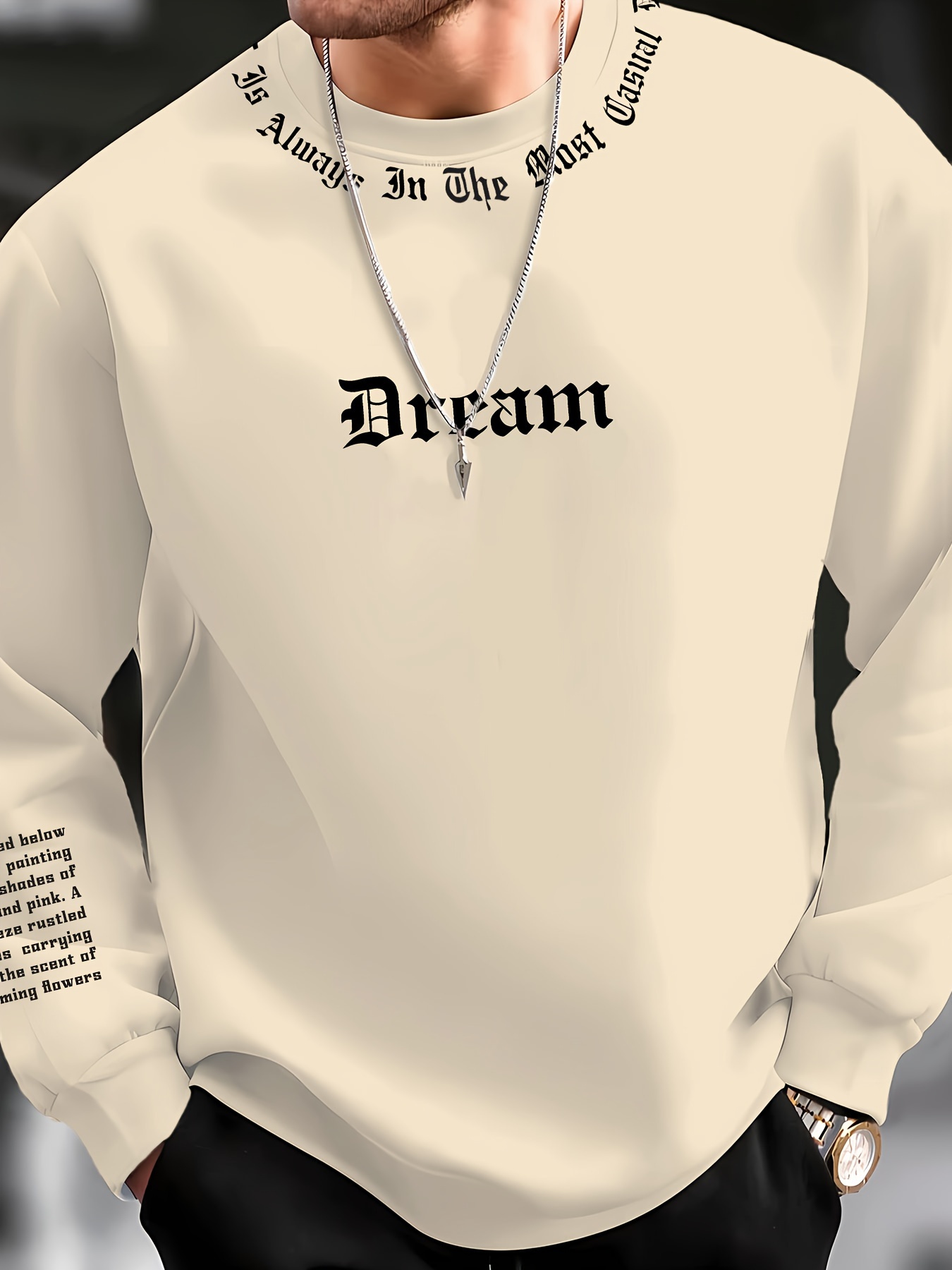 Мужской свитшот с круглым выре – обзор и цена Mens Fashion Streetwear