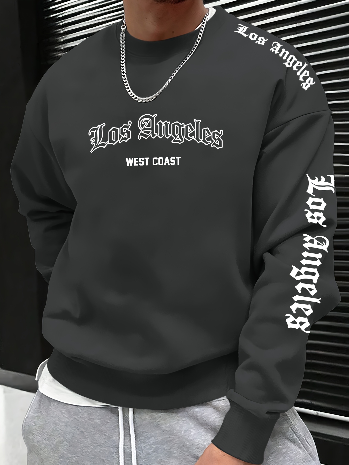 Мужской свитшот с круглым выре – обзор и цена Mens Fashion Streetwear