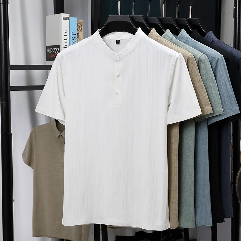 Мужские льняные рубашки с воро – обзор и цена Linen Shirt Summer
