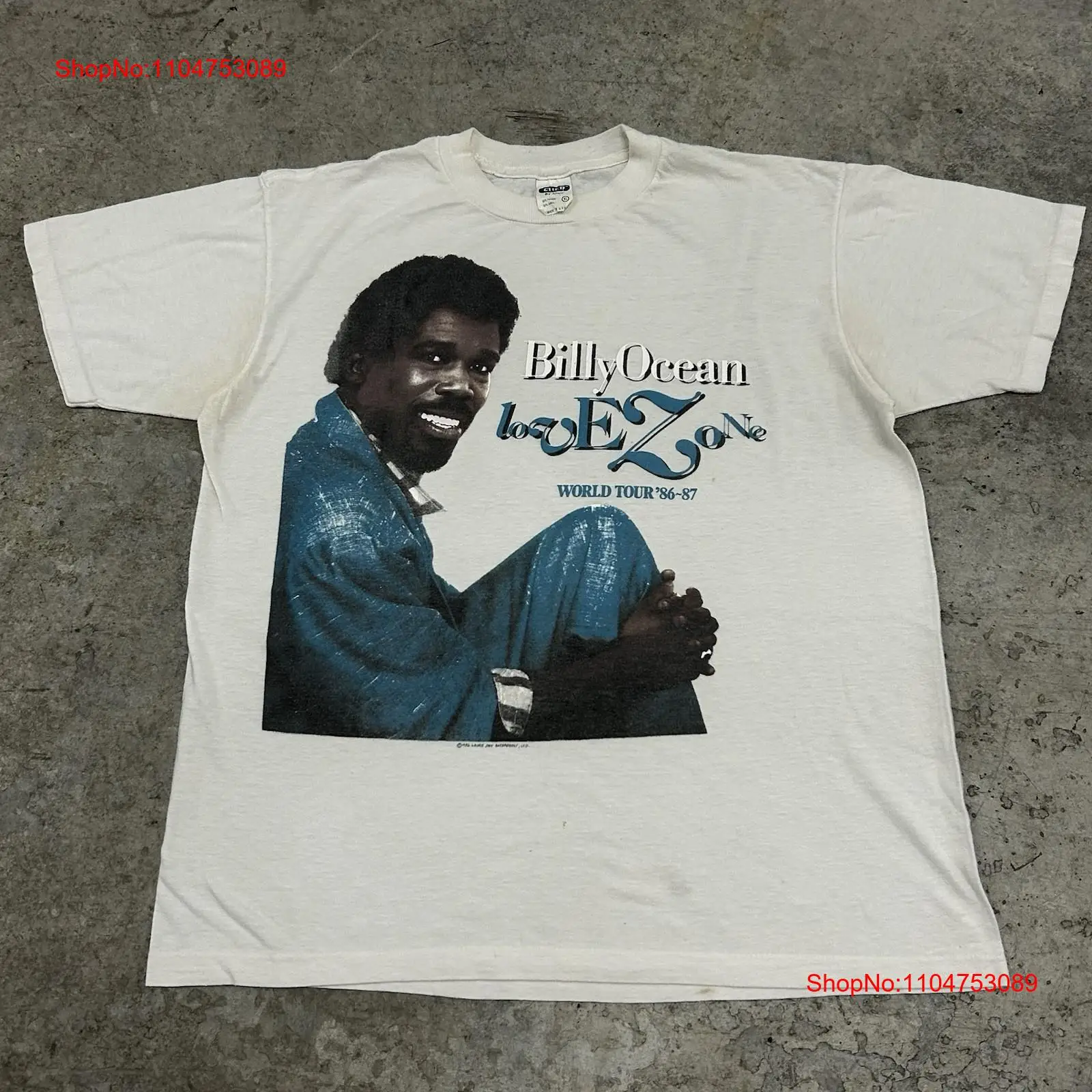 Винтажная футболка Billy Ocean – обзор и цена Mens Fashion In The 80S