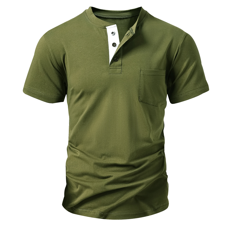 Мужская футболка Henley, европ – обзор и цена Mens Fashion Streetwear