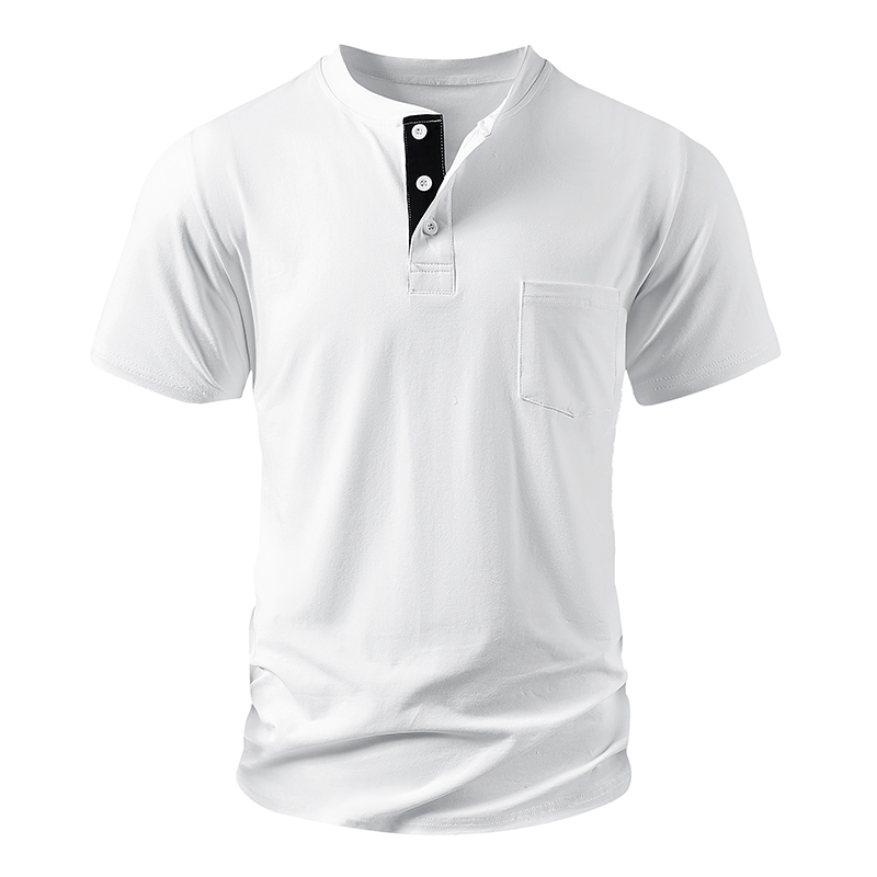 Мужская футболка Henley, европ – обзор и цена Mens Fashion Streetwear