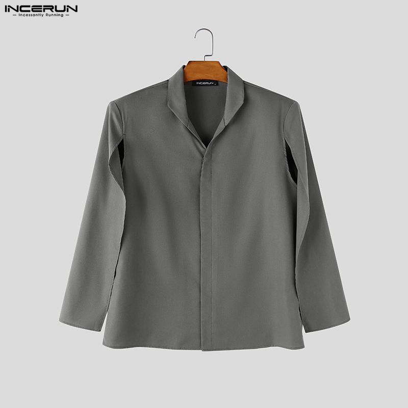 Мужская рубашка INCERUN, однот – обзор и цена Mens Fashion Poncho
