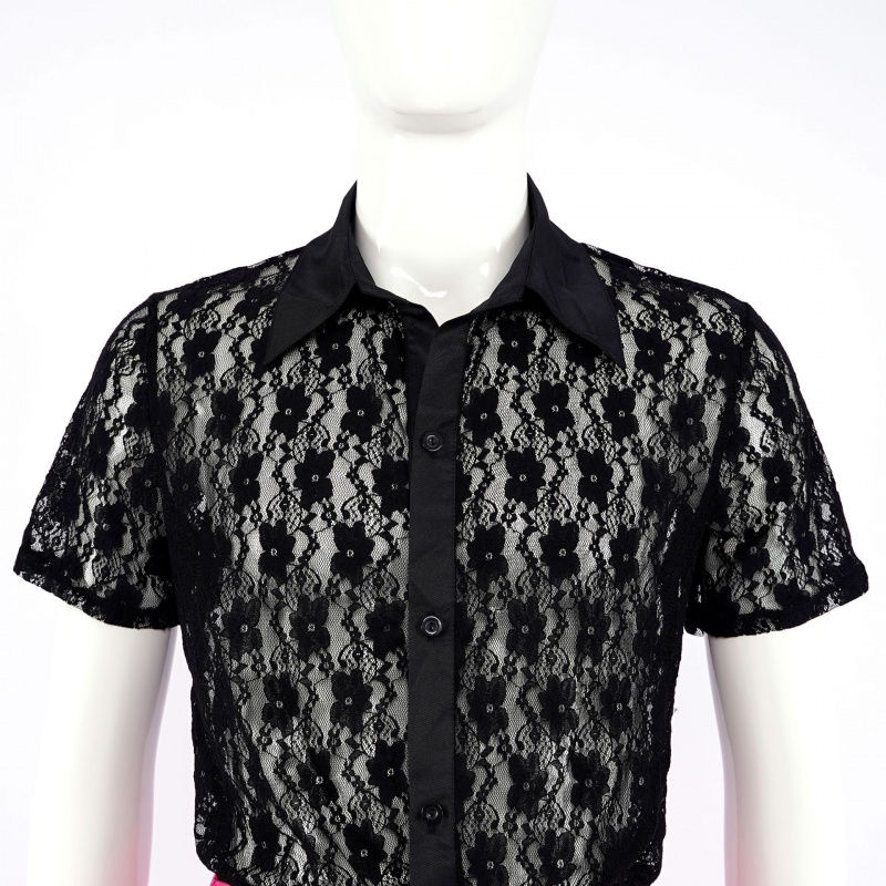 Костюм Элвиса Пресли: розовый  – обзор и цена Mens Fashion Black Shirt
