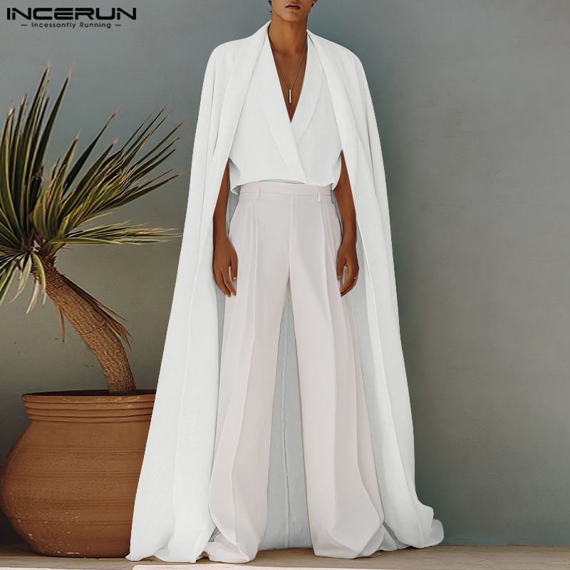 INCERUN Мужская длинная стильн – обзор и цена Mens Fashion Poncho