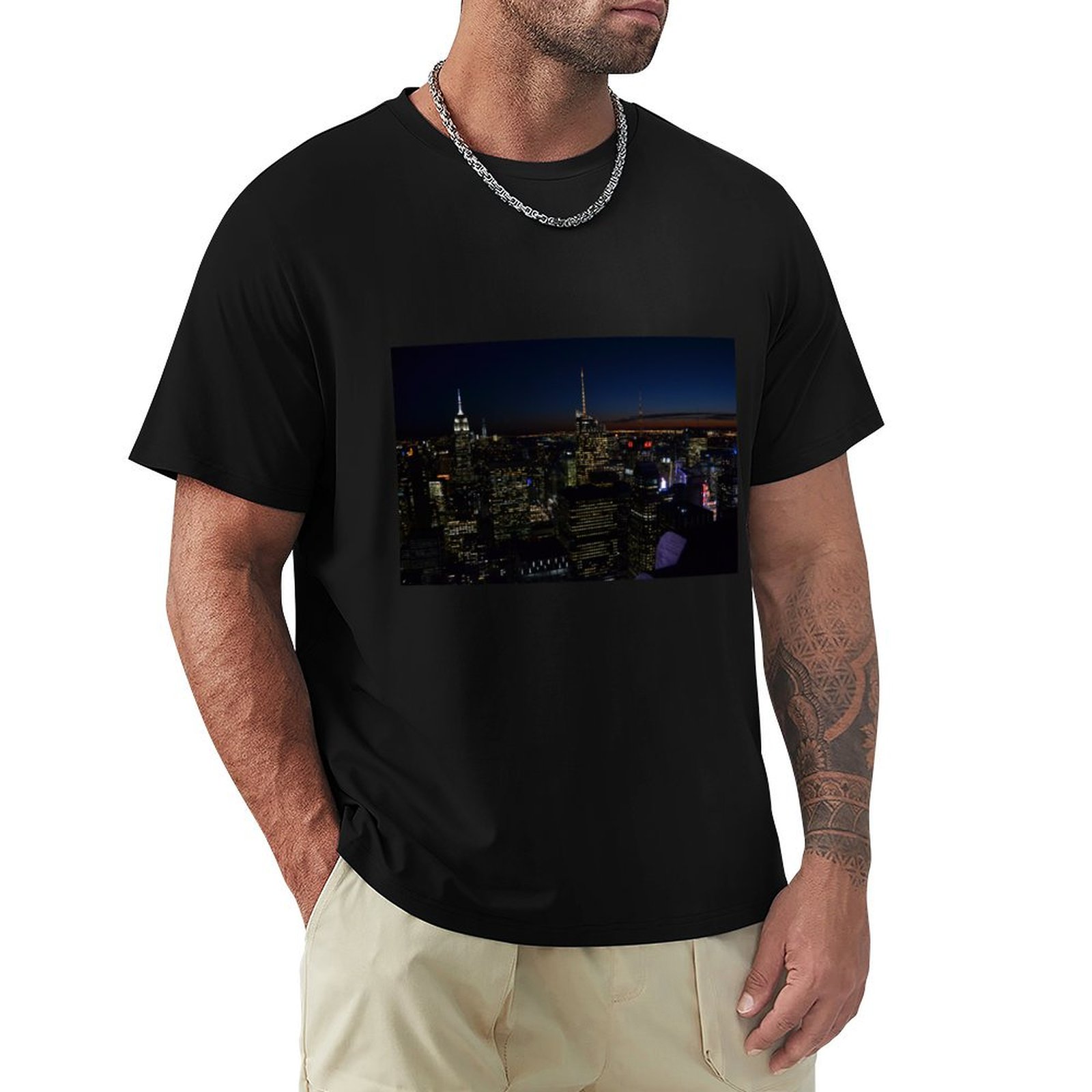 Футболка NYC by night, повседн – обзор и цена Men'S Fashion Nyc