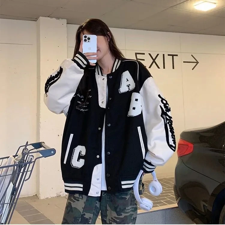 Y2k куртка-бомбер из овечьей ш – обзор и цена Varsity Jacket Letterman