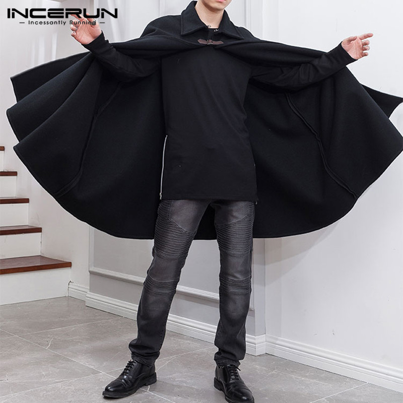 Модная мужская накидка, пальто – обзор и цена Mens Fashion Poncho
