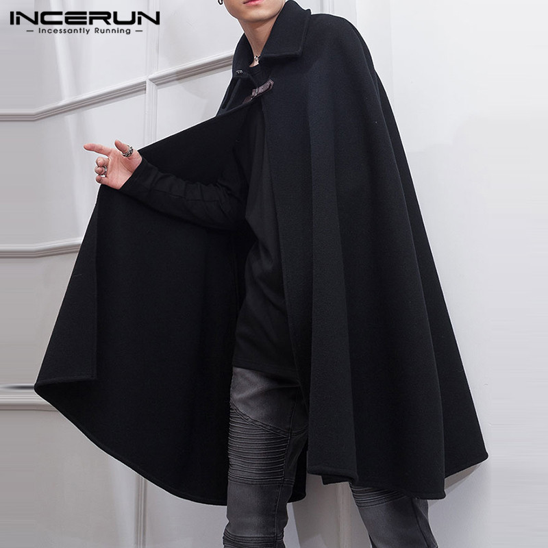 Модная мужская накидка, пальто – обзор и цена Mens Fashion Poncho