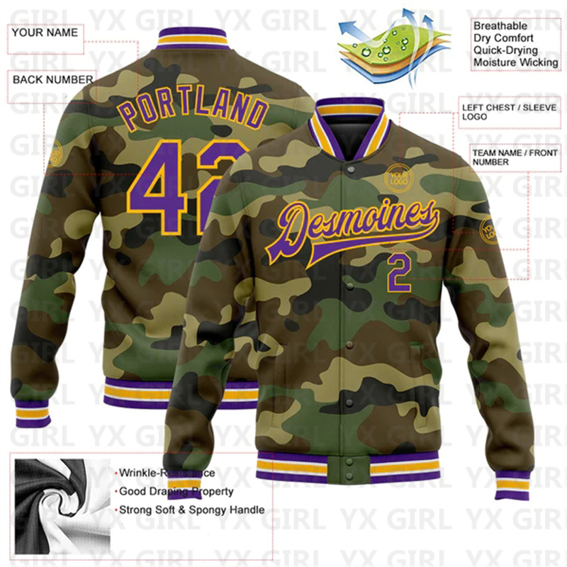 Куртка-бомбер с 3D-печатью и п – обзор и цена Varsity Jacket Letterman