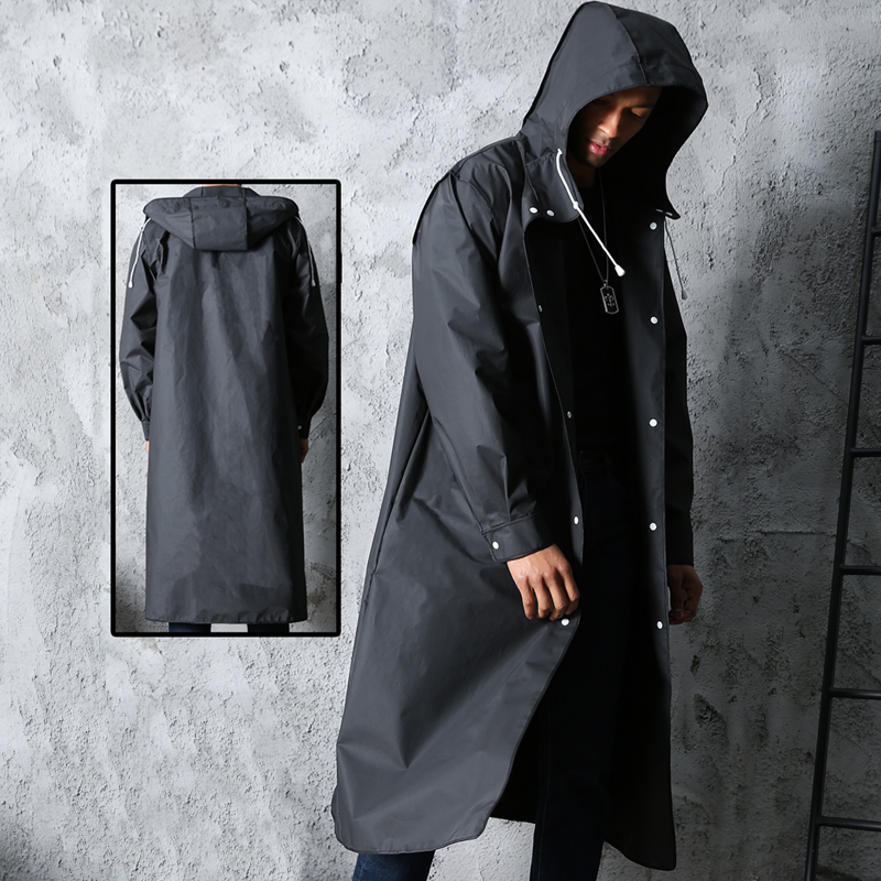 Черный модный водонепроницаемы – обзор и цена Mens Fashion Poncho