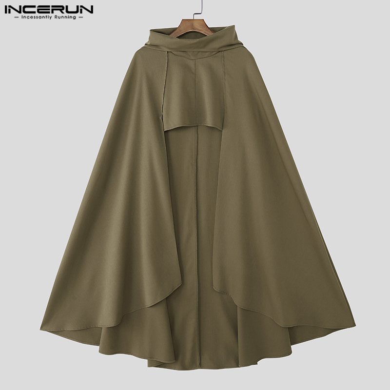 INCERUN мужской плащ накидка о – обзор и цена Mens Fashion Poncho