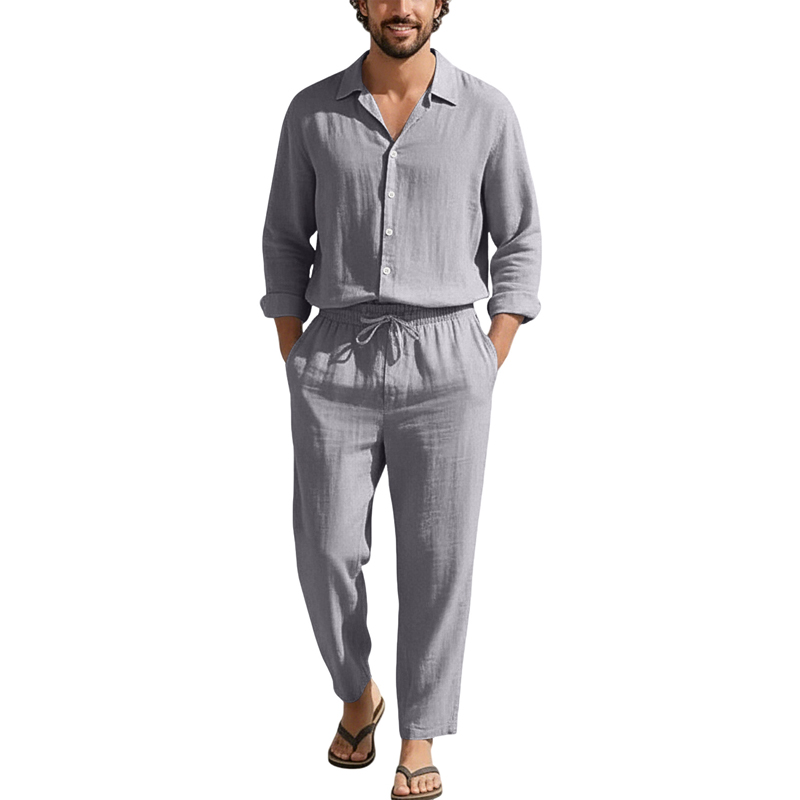 Льняные повседневные комплекты – обзор и цена Linen Shirt Summer